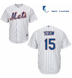 Youth Majestic New York Mets 15 Tim Tebow Replica White Home Cool Base MLB Jersey Youth Majestic New York Mets 15 Tim Tebow Replica White Home Cool Base MLB Jersey