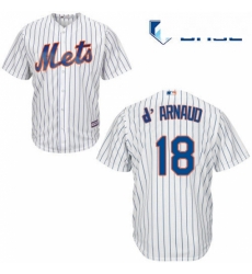 Youth Majestic New York Mets 18 Travis dArnaud Replica White Home Cool Base MLB Jersey Youth Majestic New York Mets 18 Travis dArnaud Replica White Home Cool Base MLB Jersey