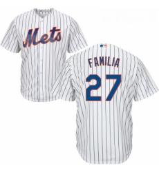 Youth Majestic New York Mets 27 Jeurys Familia Replica White Home Cool Base MLB Jersey Youth Majestic New York Mets 27 Jeurys Familia Replica White Home Cool Base MLB Jersey