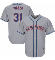 Youth Majestic New York Mets 31 Mike Piazza Replica Grey Road Cool Base MLB Jersey Youth Majestic New York Mets 31 Mike Piazza Replica Grey Road Cool Base MLB Jersey