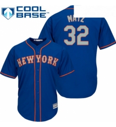 Youth Majestic New York Mets 32 Steven Matz Authentic Royal Blue Alternate Road Cool Base MLB Jersey Youth Majestic New York Mets 32 Steven Matz Authentic Royal Blue Alternate Road Cool Base MLB Jersey
