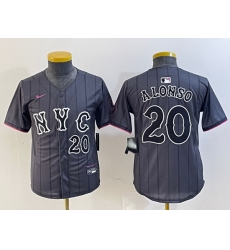 Youth New York Mets 20 Pete Alonso Graphite 2024 City Connect Limited Stitched Baseball Jersey 4 Youth New York Mets 20 Pete Alonso Graphite 2024 City Connect Limited Stitched Baseball Jersey 4