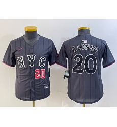 Youth New York Mets 20 Pete Alonso Graphite 2024 City Connect Limited Stitched Baseball Jersey 5 Youth New York Mets 20 Pete Alonso Graphite 2024 City Connect Limited Stitched Baseball Jersey 5