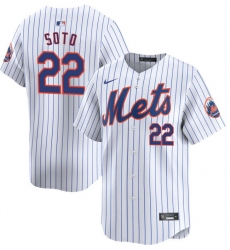 Youth New York Mets 22 Juan Soto White 2024 Home Limited Stitched Baseball Jersey Youth New York Mets 22 Juan Soto White 2024 Home Limited Stitched Baseball Jersey