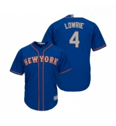 Youth New York Mets 4 Jed Lowrie Authentic Royal Blue Alternate Road Cool Base Baseball Jersey Youth New York Mets 4 Jed Lowrie Authentic Royal Blue Alternate Road Cool Base Baseball Jersey