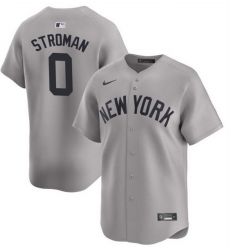 Men New York Yankees 0 Marcus Stroman Grey Cool Base Stitched Baseball Jersey Men New York Yankees 0 Marcus Stroman Grey Cool Base Stitched Baseball Jersey