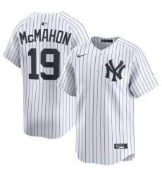 Men New York Yankees 19 Ryan McMahon White 2025 Home Limited Stitched Baseball Jersey
