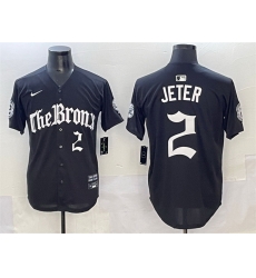 Men New York Yankees 2 Derek Jeter Black 27Gothic Legacy Edition 27 Vapor Premier Limited Stitched Baseball Jersey Men New York Yankees 2 Derek Jeter Black 27Gothic Legacy Edition 27 Vapor Premier Limited Stitched Baseball Jersey
