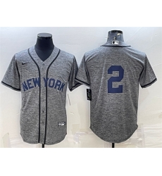 Men New York Yankees 2 Derek Jeter Grey Cool Base Stitched JerseyS Men New York Yankees 2 Derek Jeter Grey Cool Base Stitched JerseyS