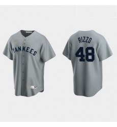 Men New York Yankees 48 Anthony Rizzo Men Nike Gray Cooperstown Collection MLB Jersey Men New York Yankees 48 Anthony Rizzo Men Nike Gray Cooperstown Collection MLB Jersey