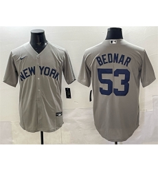 Men New York Yankees 53 David Bednar Black Stitched Baseball Jersey Men New York Yankees 53 David Bednar Black Stitched Baseball Jersey
