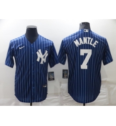 Men New York Yankees 7 Mickey Mantle Navy Cool Base Stitched Jerse Men New York Yankees 7 Mickey Mantle Navy Cool Base Stitched Jerse