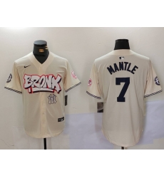 Men New York Yankees 7 Mickey Mantle The Bronx Graffiti V2 Vapor Limited Stitched Baseball Jersey 1 Men New York Yankees 7 Mickey Mantle The Bronx Graffiti V2 Vapor Limited Stitched Baseball Jersey 1