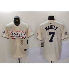 Men New York Yankees 7 Mickey Mantle The Bronx Graffiti V2 Vapor Limited Stitched Baseball Jersey 3 Men New York Yankees 7 Mickey Mantle The Bronx Graffiti V2 Vapor Limited Stitched Baseball Jersey 3