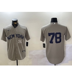 Men New York Yankees 78 Kellin Deglan Grey Cool Base Stitched Baseball Jersey 5 Men New York Yankees 78 Kellin Deglan Grey Cool Base Stitched Baseball Jersey 5