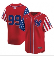 Men New York Yankees #99 Aaron Judge Blue Flag fashion Red Jersey Men New York Yankees #99 Aaron Judge Blue Flag fashion Red Jersey