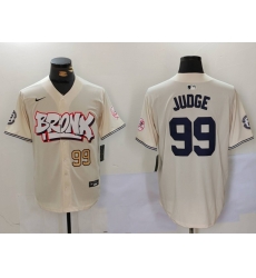 Men New York Yankees 99 Aaron Judge Cream The Bronx Graffiti V2 Vapor Limited Stitched Baseball Jersey 1 Men New York Yankees 99 Aaron Judge Cream The Bronx Graffiti V2 Vapor Limited Stitched Baseball Jersey 1
