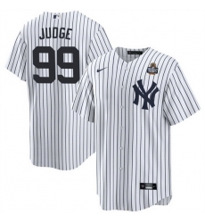 Men New York Yankees 99 Aaron Judge White 2024 World Series With Name Cool Base Stitched Baseball Jersey Men New York Yankees 99 Aaron Judge White 2024 World Series With Name Cool Base Stitched Baseball Jersey