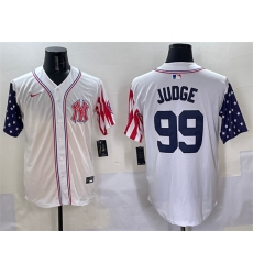 Men New York Yankees 99 Aaron Judge White American Style Limited Stitched Baseball Jersey Men New York Yankees 99 Aaron Judge White American Style Limited Stitched Baseball Jersey