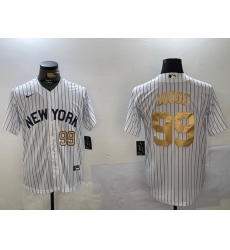 Men New York Yankees 99 Aaron Judge White Pinstripe Fashion Cool Base Jerseys Men New York Yankees 99 Aaron Judge White Pinstripe Fashion Cool Base Jerseys