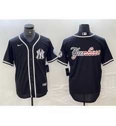 Men New York Yankees Black Team Big Logo Cool Base Stitched Baseball Jersey 11 Men New York Yankees Black Team Big Logo Cool Base Stitched Baseball Jersey 11