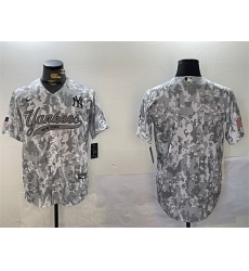 Men New York Yankees Blank 2024 Arctic Camo Stitched Baseball Jersey Men New York Yankees Blank 2024 Arctic Camo Stitched Baseball Jersey