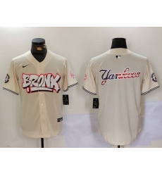 Men New York Yankees Blank Cream The Bronx Graffiti V2 Vapor Limited Stitched Baseball Jersey 10 Men New York Yankees Blank Cream The Bronx Graffiti V2 Vapor Limited Stitched Baseball Jersey 10