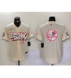 Men New York Yankees Blank Cream The Bronx Graffiti V2 Vapor Limited Stitched Baseball Jersey 14 Men New York Yankees Blank Cream The Bronx Graffiti V2 Vapor Limited Stitched Baseball Jersey 14