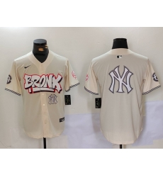 Men New York Yankees Blank Cream The Bronx Graffiti V2 Vapor Limited Stitched Baseball Jersey 2 Men New York Yankees Blank Cream The Bronx Graffiti V2 Vapor Limited Stitched Baseball Jersey 2