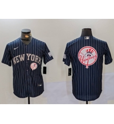 Men New York Yankees Navy Team Big Logo Cool Base Stitched Baseball Jersey 5 Men New York Yankees Navy Team Big Logo Cool Base Stitched Baseball Jersey 5