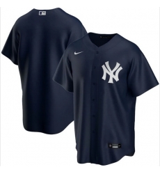 Men New York Yankees Nike Blue Blank Jersey Men New York Yankees Nike Blue Blank Jersey