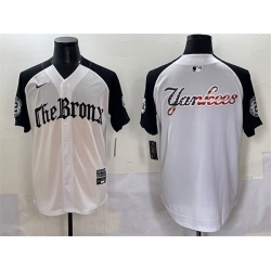 Men New York Yankees Team Big Logo White Black  27Gothic Legacy Edition 27 Vapor Premier Limited Stitched Baseball Jersey 003
