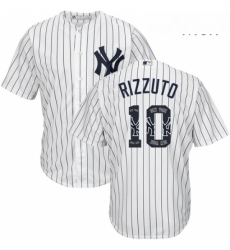 Mens Majestic New York Yankees 10 Phil Rizzuto Authentic White Team Logo Fashion MLB Jersey Mens Majestic New York Yankees 10 Phil Rizzuto Authentic White Team Logo Fashion MLB Jersey