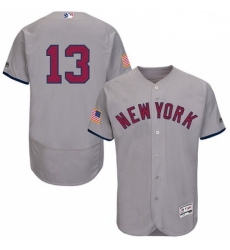 Mens Majestic New York Yankees 13 Alex Rodriguez Grey Fashion Stars Stripes Flex Base MLB Jersey Mens Majestic New York Yankees 13 Alex Rodriguez Grey Fashion Stars Stripes Flex Base MLB Jersey