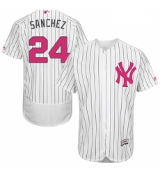 Mens Majestic New York Yankees 24 Gary Sanchez Authentic White 2016 Mothers Day Fashion Flex Base MLB Jersey Mens Majestic New York Yankees 24 Gary Sanchez Authentic White 2016 Mothers Day Fashion Flex Base MLB Jersey