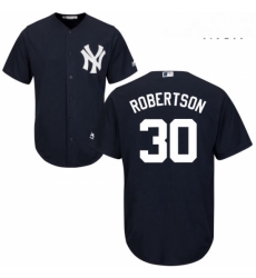 Mens Majestic New York Yankees 30 David Robertson Replica Navy Blue Alternate MLB Jersey Mens Majestic New York Yankees 30 David Robertson Replica Navy Blue Alternate MLB Jersey