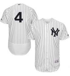 Mens Majestic New York Yankees 4 Lou Gehrig White Home Flex Base Authentic Collection MLB Jersey Mens Majestic New York Yankees 4 Lou Gehrig White Home Flex Base Authentic Collection MLB Jersey