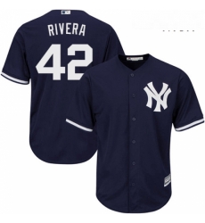 Mens Majestic New York Yankees 42 Mariano Rivera Replica Navy Blue Alternate MLB Jersey Mens Majestic New York Yankees 42 Mariano Rivera Replica Navy Blue Alternate MLB Jersey