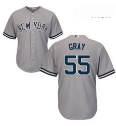 Mens Majestic New York Yankees 55 Sonny Gray Replica Grey Road MLB Jersey Mens Majestic New York Yankees 55 Sonny Gray Replica Grey Road MLB Jersey