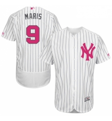 Mens Majestic New York Yankees 9 Roger Maris Authentic White 2016 Mothers Day Fashion Flex Base MLB Jersey Mens Majestic New York Yankees 9 Roger Maris Authentic White 2016 Mothers Day Fashion Flex Base MLB Jersey