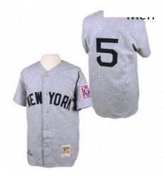 Mens Mitchell and Ness 1939 New York Yankees 5 Joe DiMaggio Authentic Grey Throwback MLB Jersey Mens Mitchell and Ness 1939 New York Yankees 5 Joe DiMaggio Authentic Grey Throwback MLB Jersey