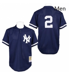 Mens Mitchell and Ness Practice New York Yankees 2 Derek Jeter Authentic Navy Blue Throwback MLB Jersey Mens Mitchell and Ness Practice New York Yankees 2 Derek Jeter Authentic Navy Blue Throwback MLB Jersey