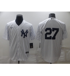 Men's New York Yankees #27 Giancarlo Stanton White No Name Stitched MLB Nike Cool Base Jersey Men's New York Yankees #27 Giancarlo Stanton White No Name Stitched MLB Nike Cool Base Jersey