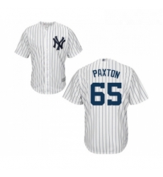 Mens New York Yankees 65 James Paxton Replica White Home Baseball Jersey Mens New York Yankees 65 James Paxton Replica White Home Baseball Jersey
