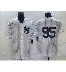Men's New York Yankees #95 Oswaldo Cabrera White No Name Throwback Stitched MLB Cool Base Nike Jersey Men's New York Yankees #95 Oswaldo Cabrera White No Name Throwback Stitched MLB Cool Base Nike Jersey