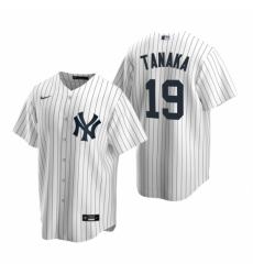Mens Nike New York Yankees 19 Masahiro Tanaka White Home Stitched Baseball Jerse Mens Nike New York Yankees 19 Masahiro Tanaka White Home Stitched Baseball Jerse