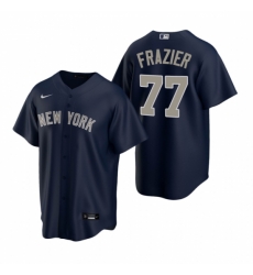 Mens Nike New York Yankees 77 Clint Frazier Navy Alternate Stitched Baseball Jersey Mens Nike New York Yankees 77 Clint Frazier Navy Alternate Stitched Baseball Jersey
