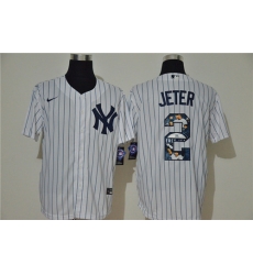 Yankees 2 Derek Jeter White Nike Cool Base Player Jersey Yankees 2 Derek Jeter White Nike Cool Base Player Jersey