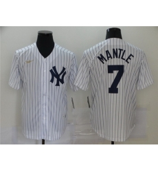 Yankees 7 Mickey Mantle White Nike Cool Base Jersey Yankees 7 Mickey Mantle White Nike Cool Base Jersey