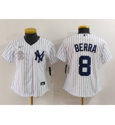 Women New York Yankees 8 Barra Grey White Team Cool Base Stitched Jersey 1 Women New York Yankees 8 Barra Grey White Team Cool Base Stitched Jersey 1